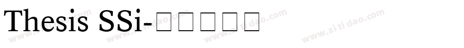 Thesis SSi字体转换